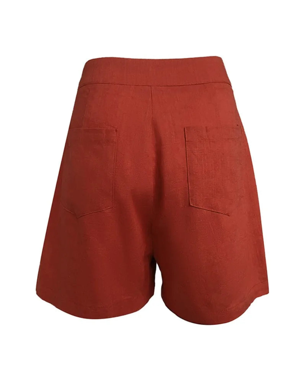 Linen Sleeveless V-neck Top and Loose Shorts Set-thevervian