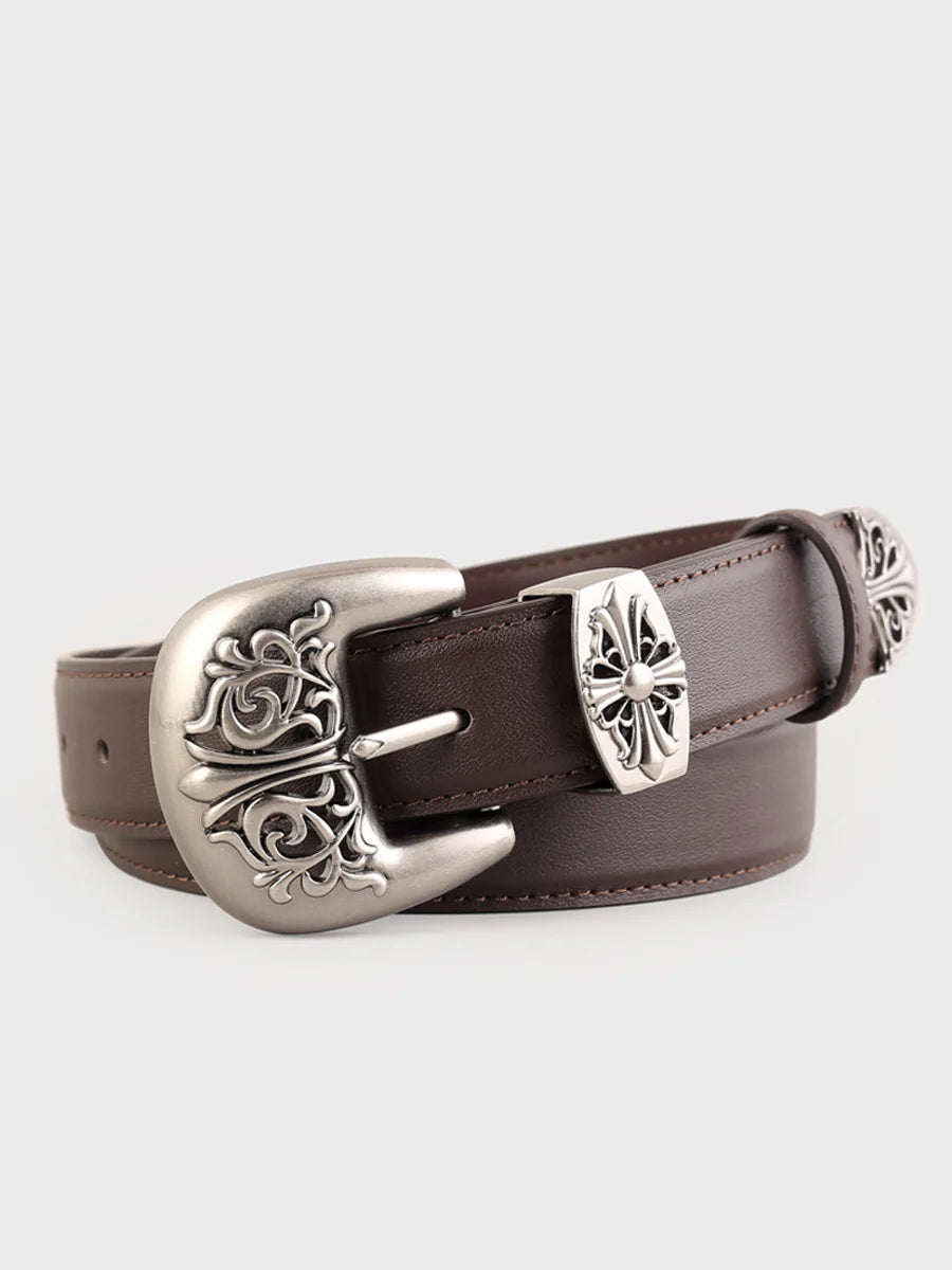 Women's fashionable and versatile carved belt-thevervian