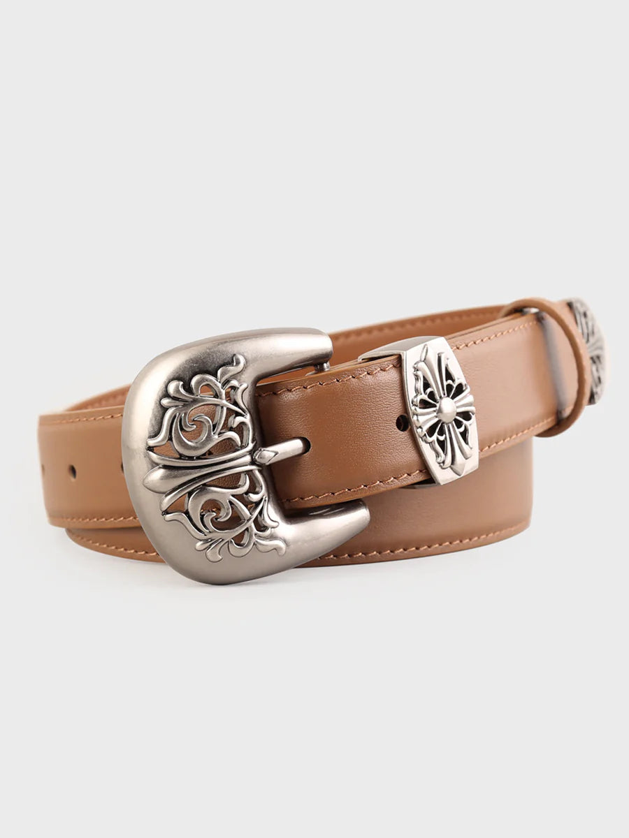 Women's fashionable and versatile carved belt-thevervian
