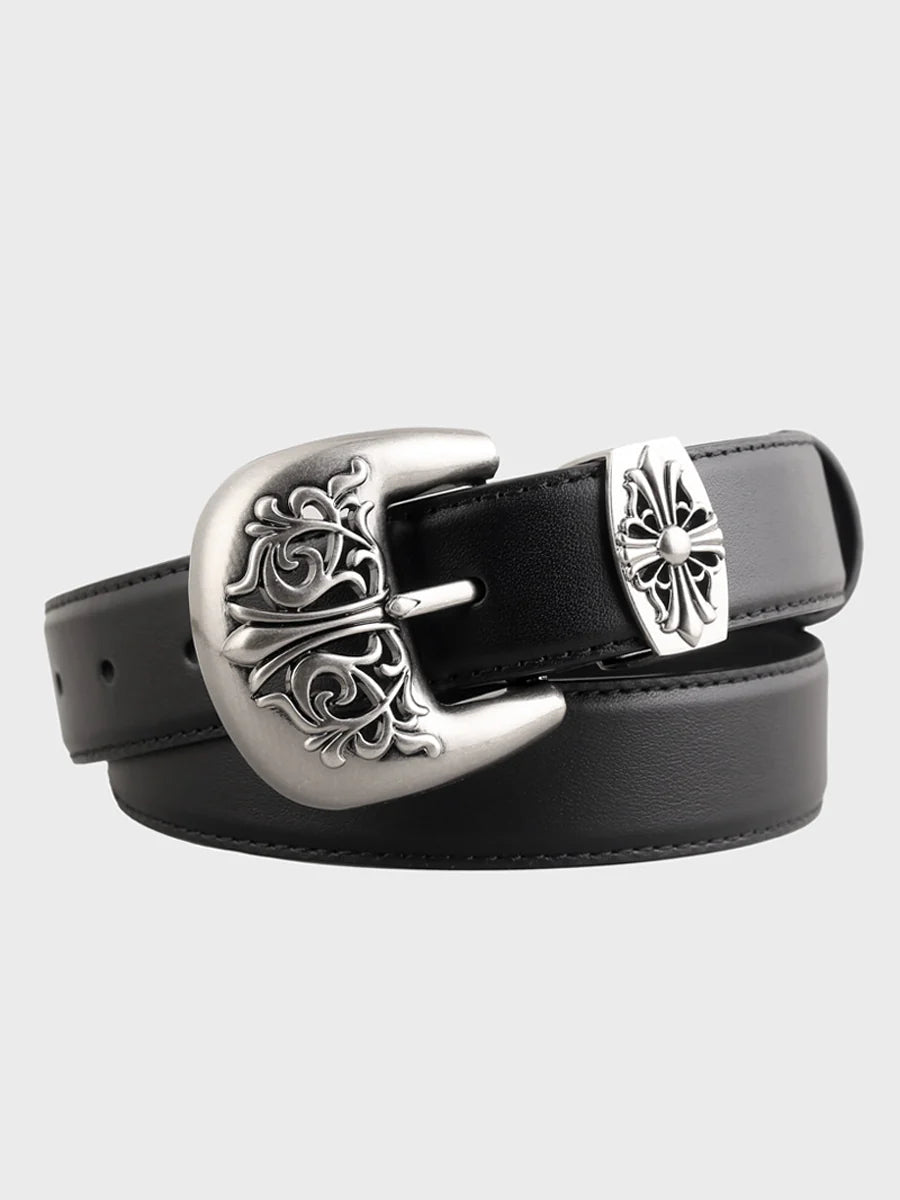 Women's fashionable and versatile carved belt-thevervian