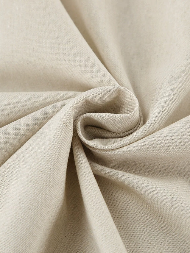 Strapless A-line Linen Long Dress-thevervian