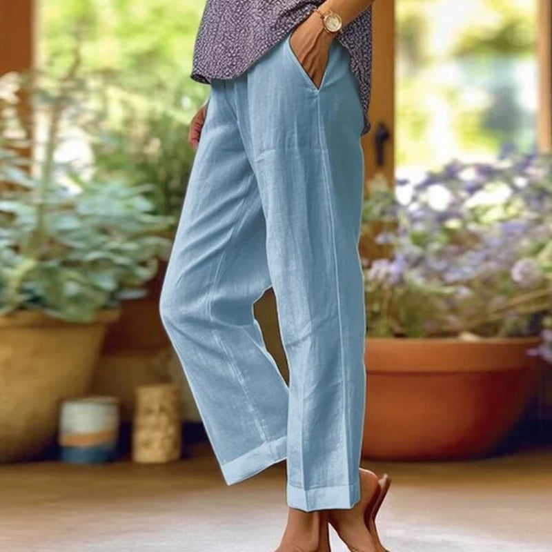 Solid Color Simple Loose Casual Pants-thevervian