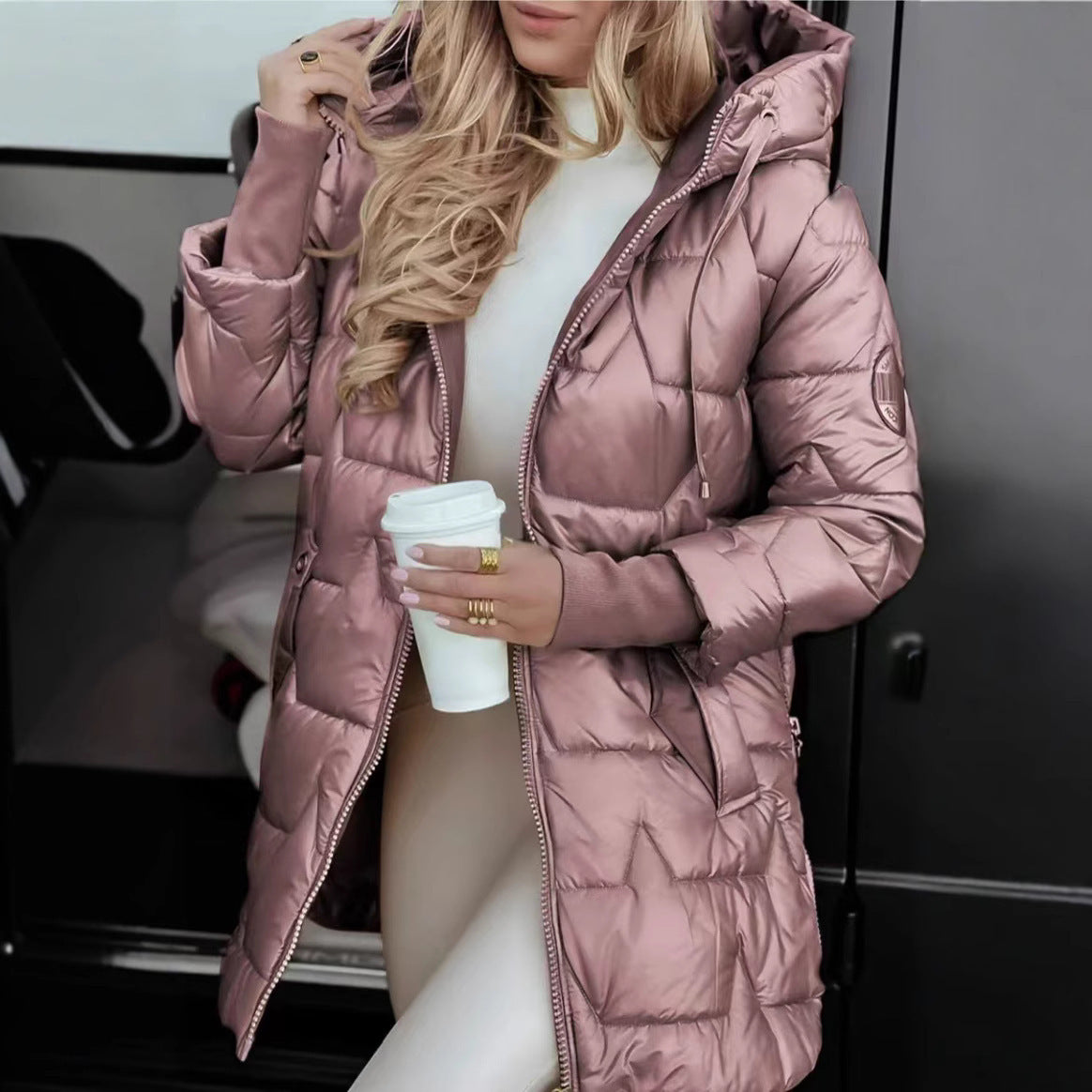 Winter Jacket for Women with Hood-thevervian