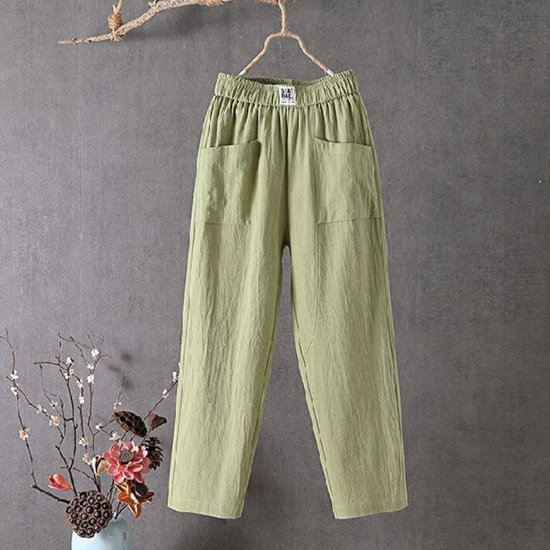 Solid Color Simple Loose Casual Pants-thevervian