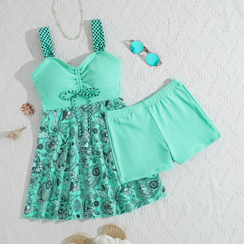 🔥LAST DAY SALE - ONLY $19.99!!⚡50K+ SOLD!👙Strap Top & Fitted Swim Shorts Separable Swimsuit 