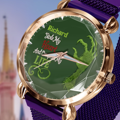 He Stole My Heart And Owns My Ass - Personalized Leggings - Christmas Gift For Her, Naughty Couple