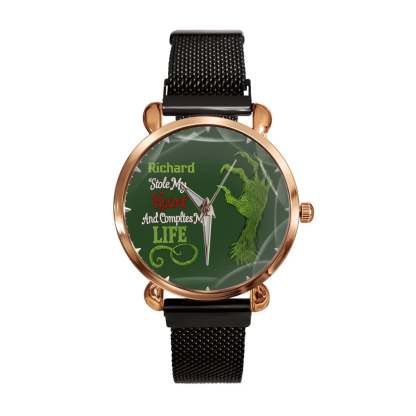 He Stole My Heart And Owns My Ass - Personalized Leggings - Christmas Gift For Her, Naughty Couple