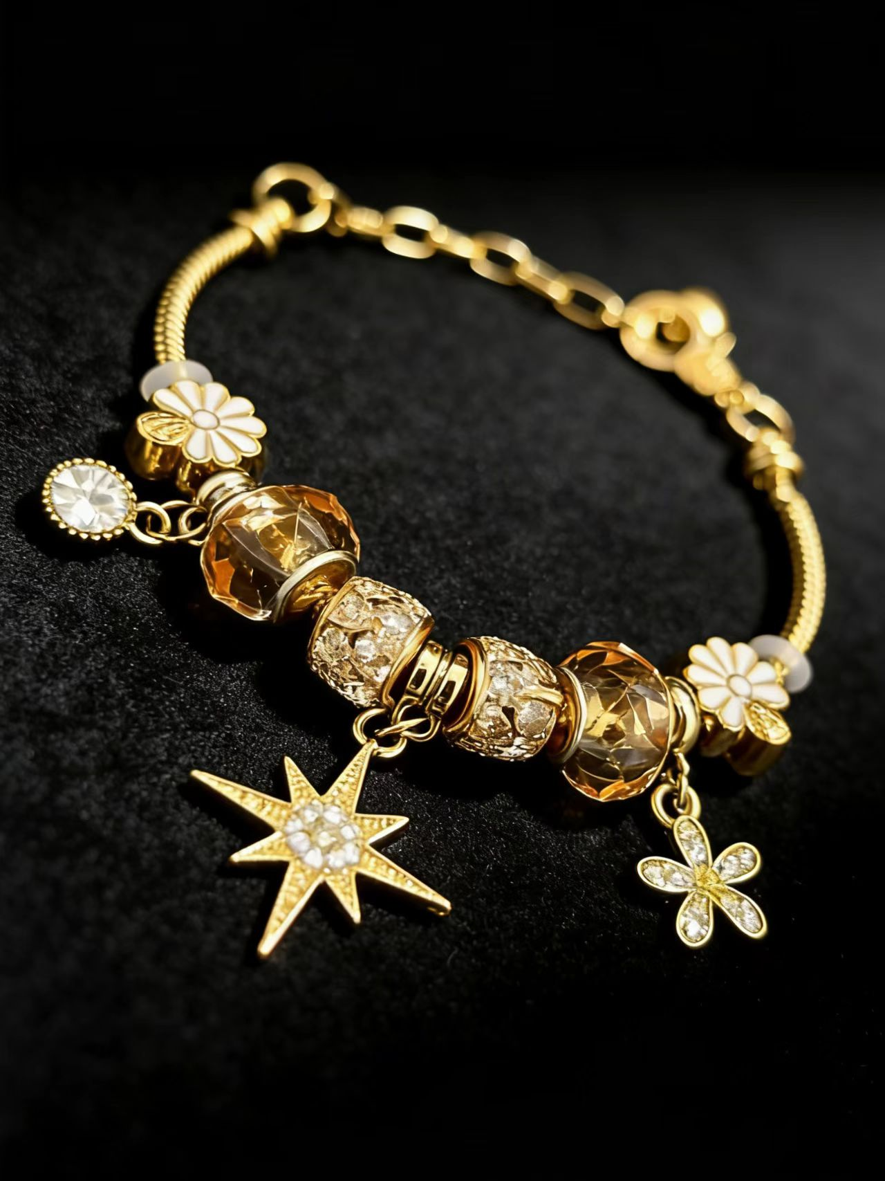 Golden Butterfly Star Bracelet