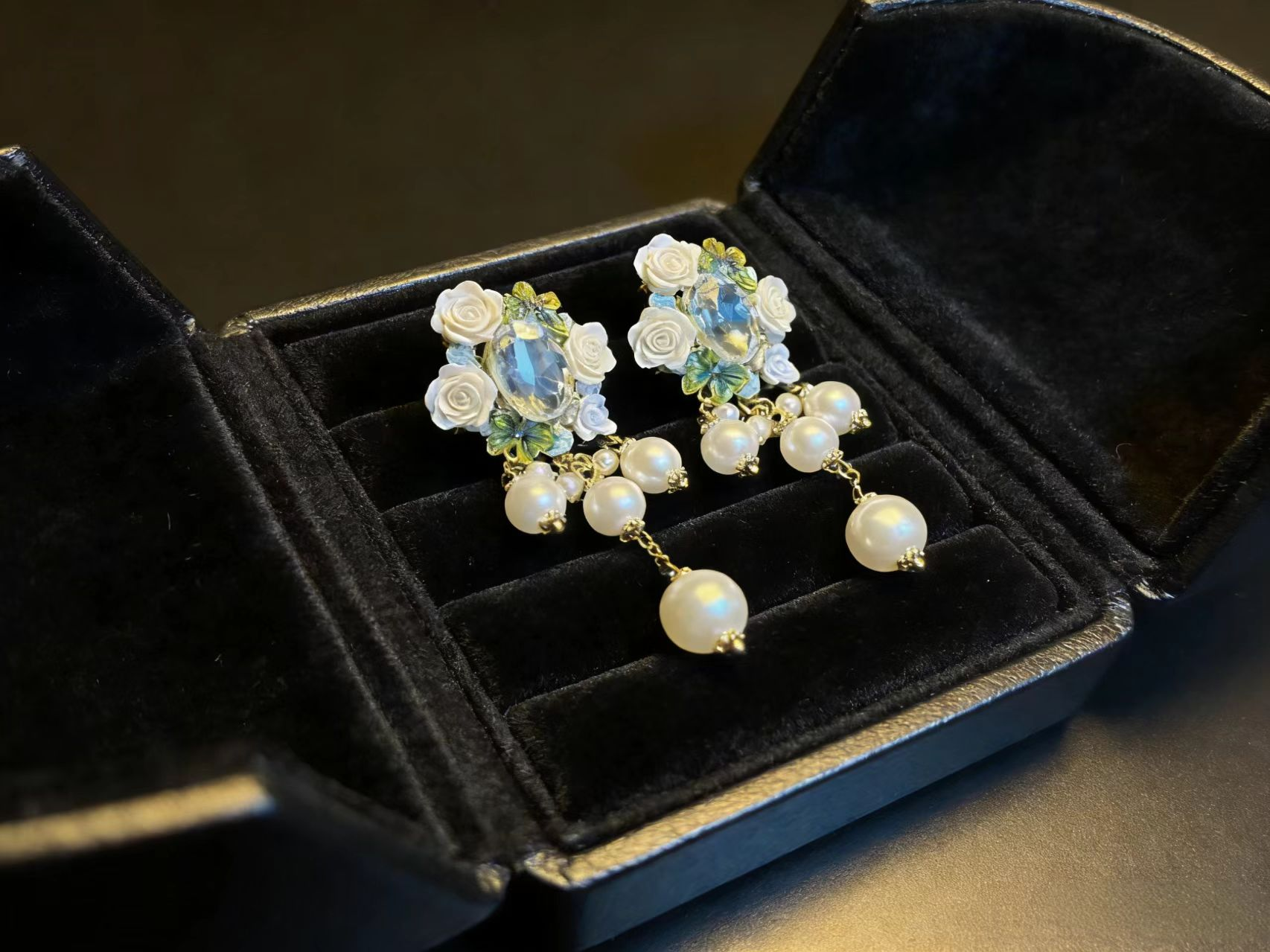 Bloom & Pearl Drop Earrings