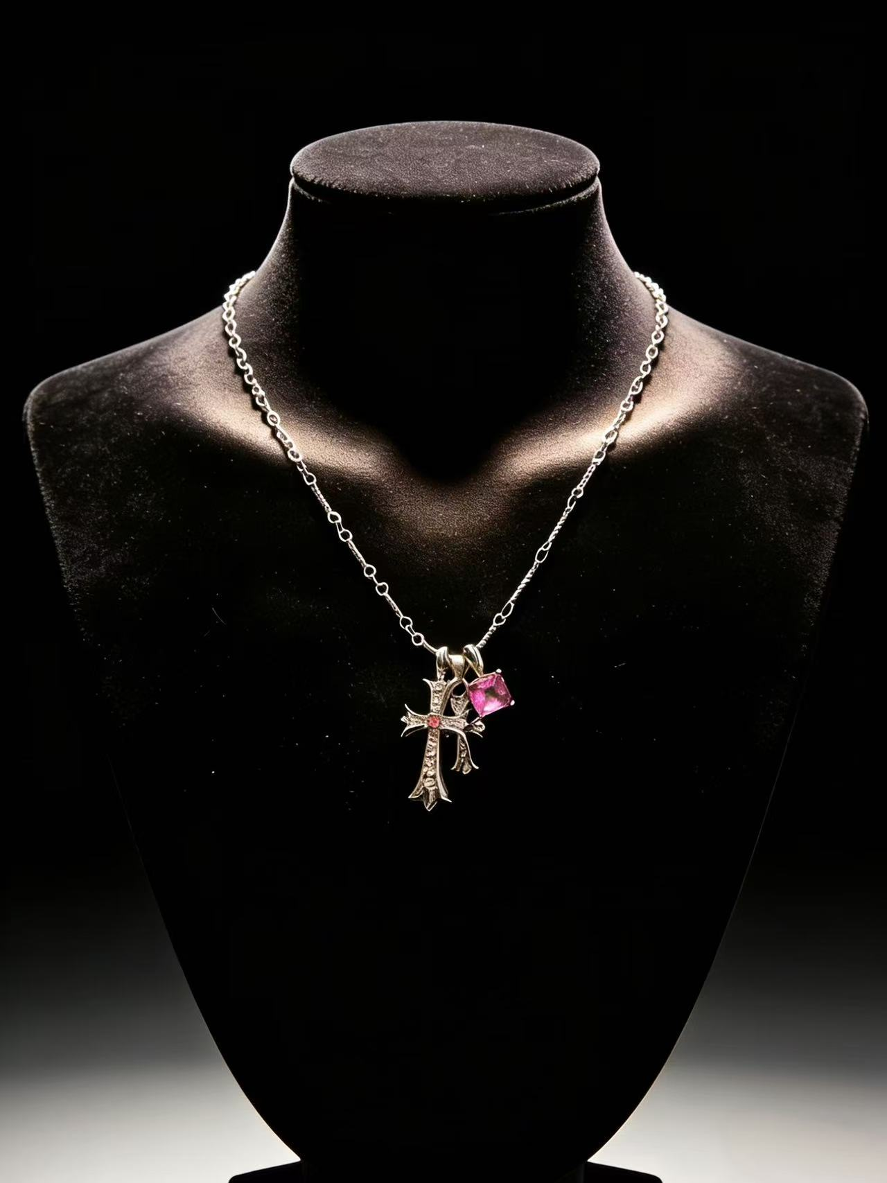 Pink Diamond Cross Note