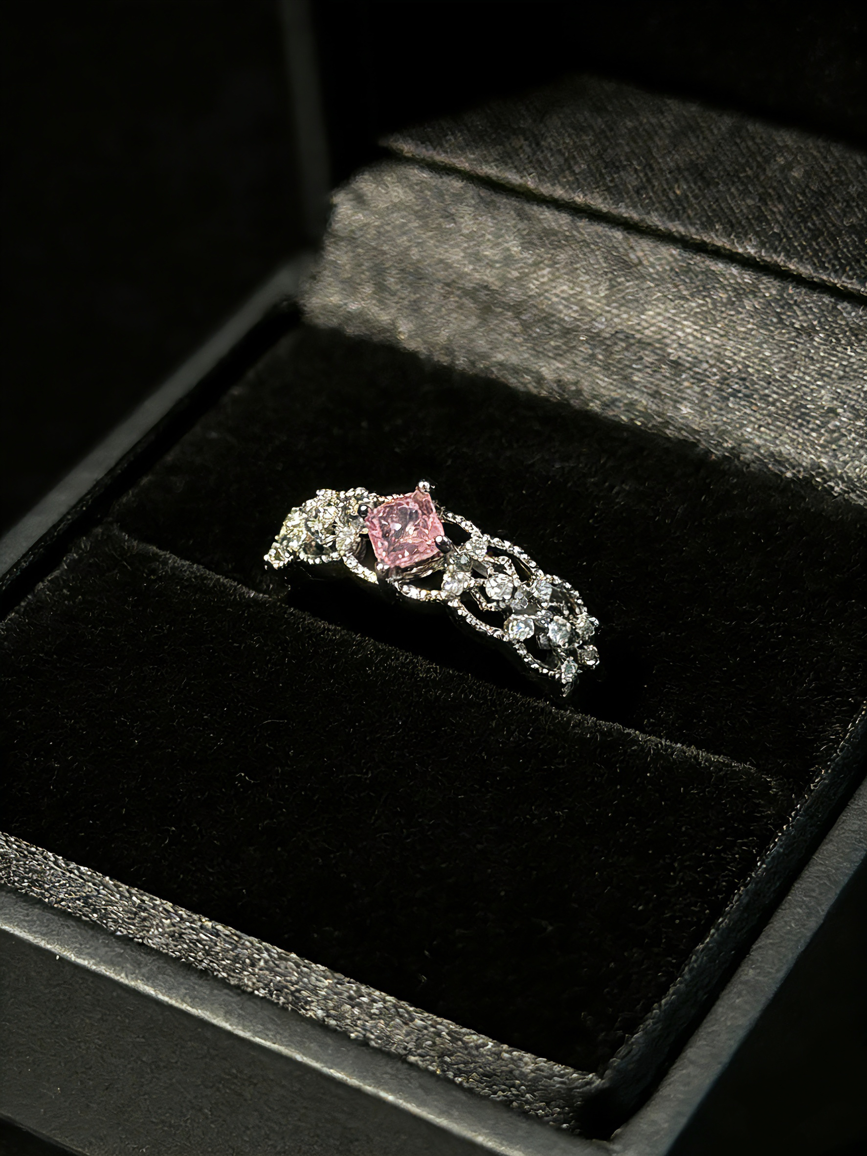 Pink Butterfly Wing Ring