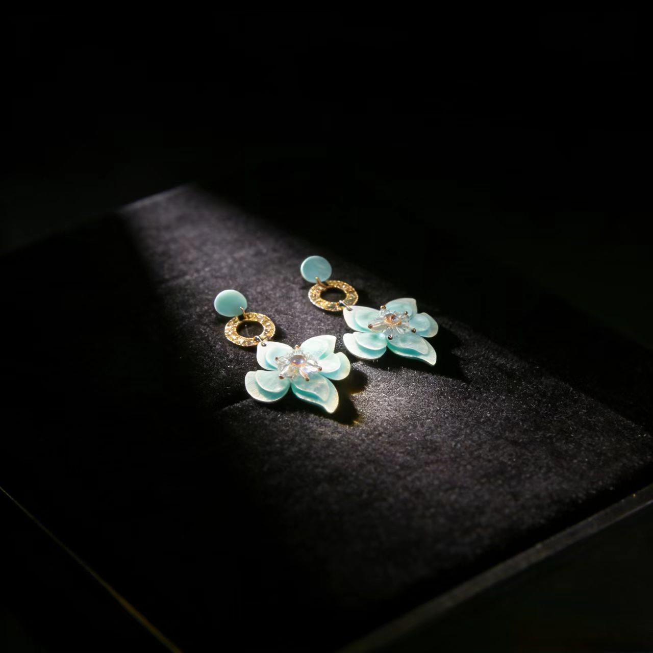 Enamel Butterfly Bloom Studs