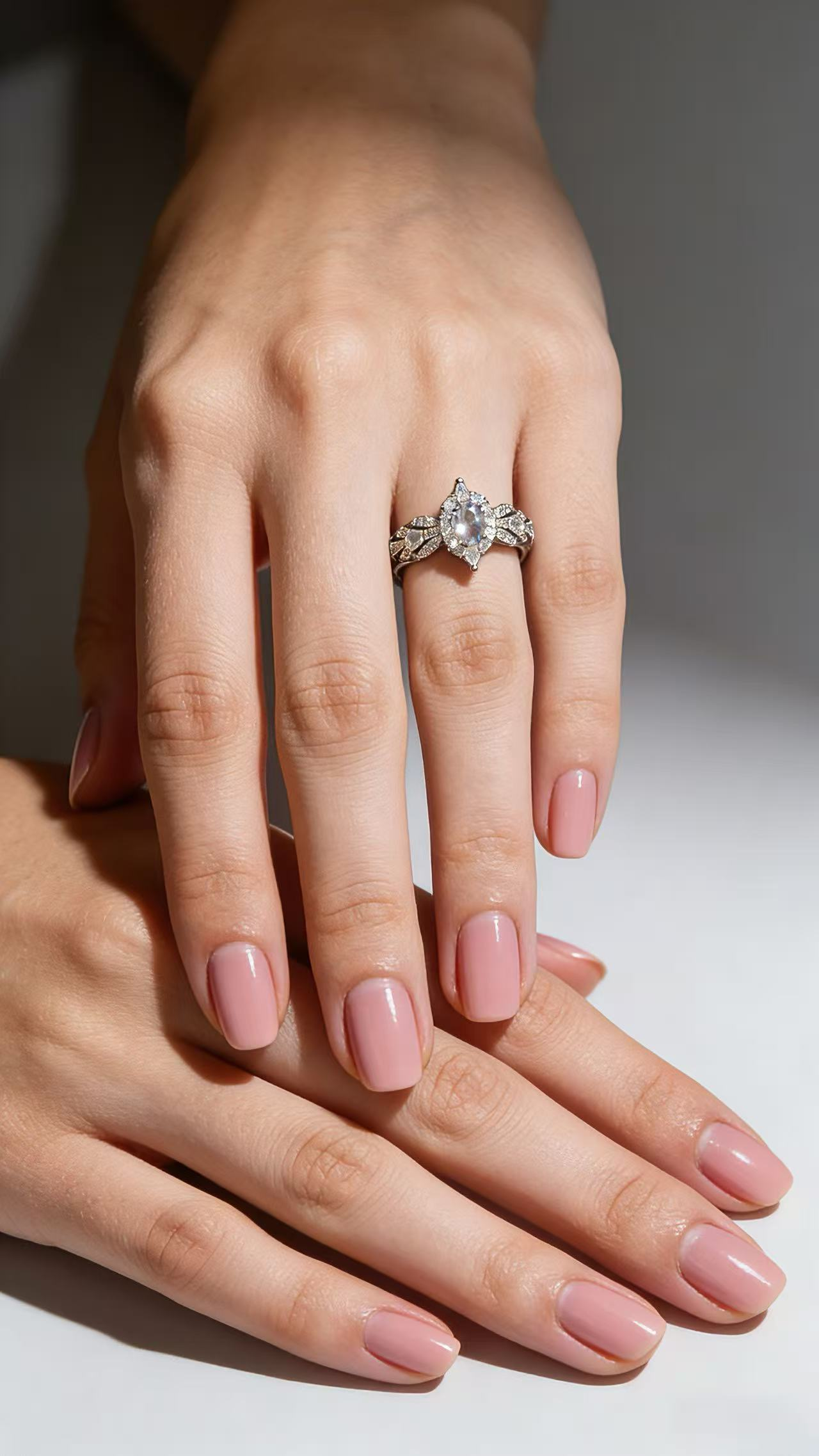 Lavender Moon Oval Ring