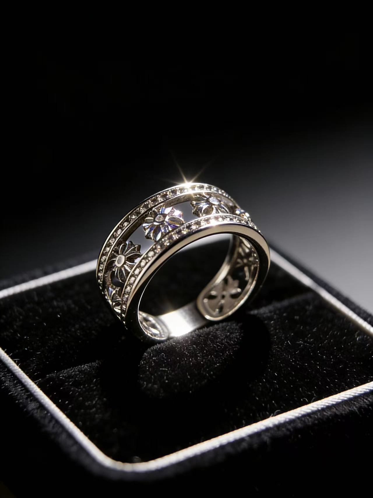 Midnight Cross Ring