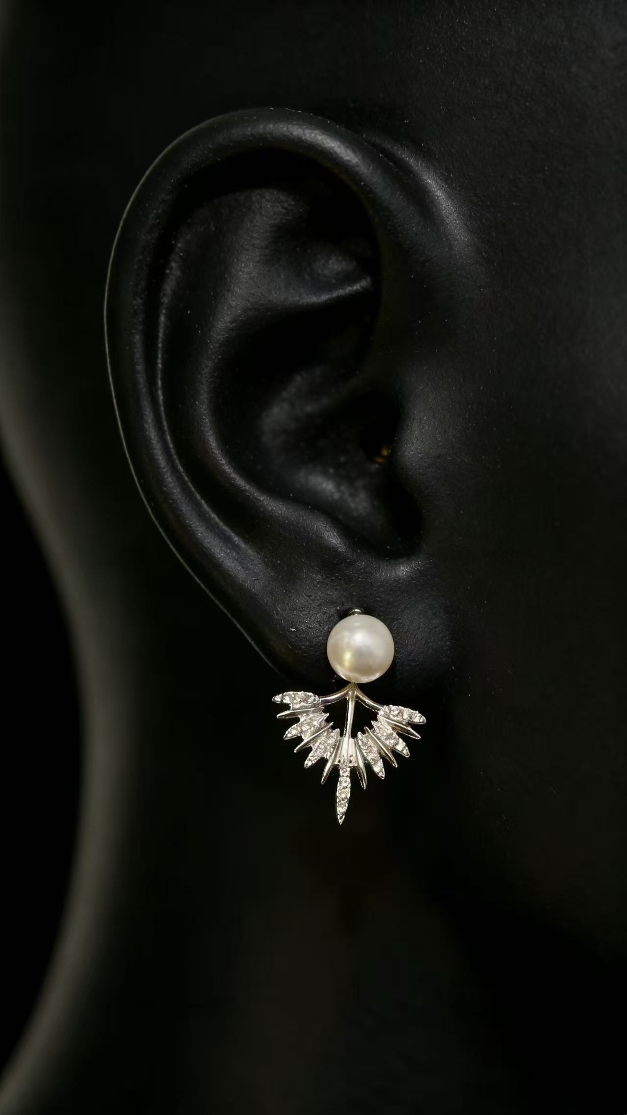 Butterfly Pearl Perch Studs