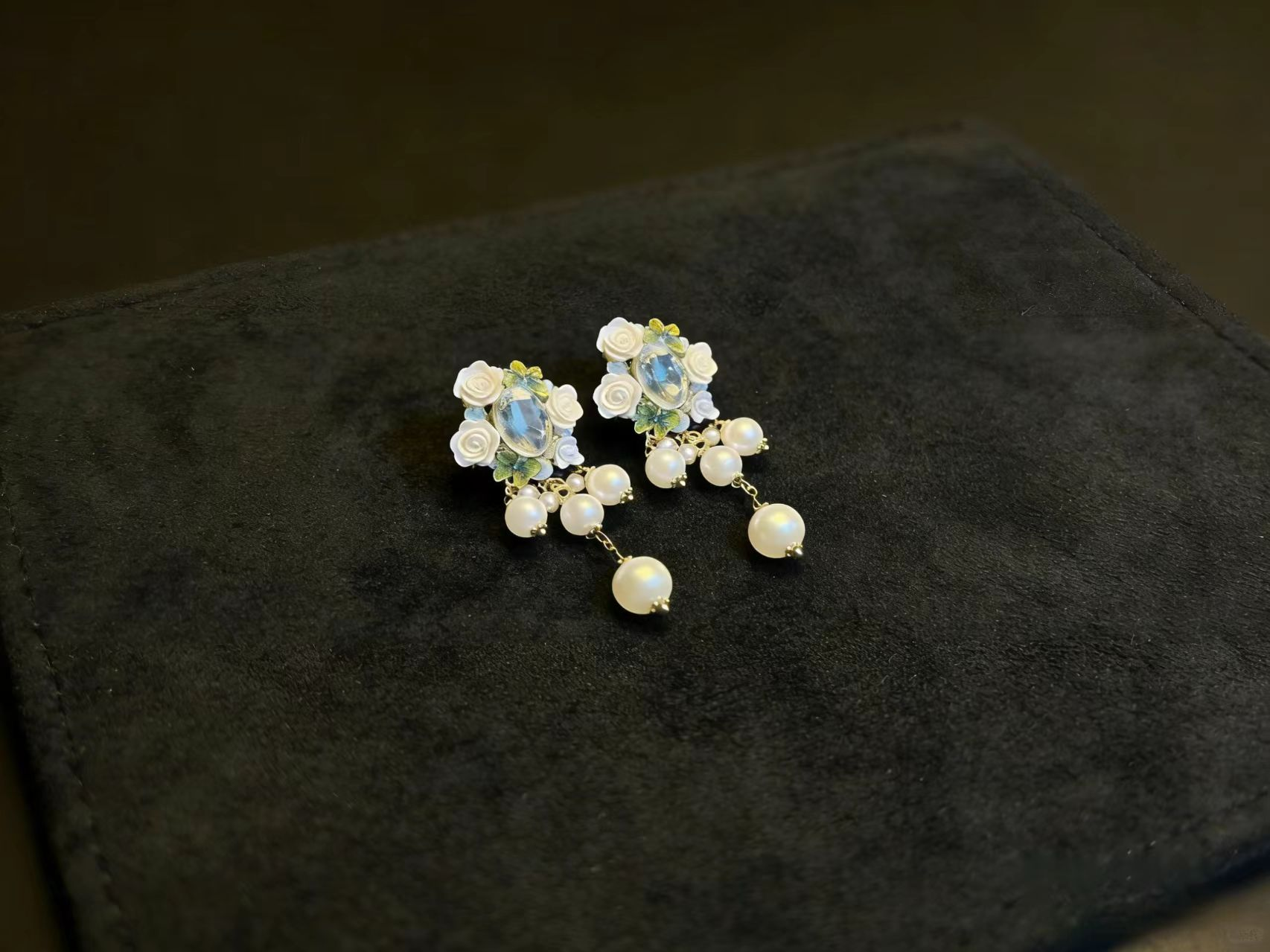 Bloom & Pearl Drop Earrings
