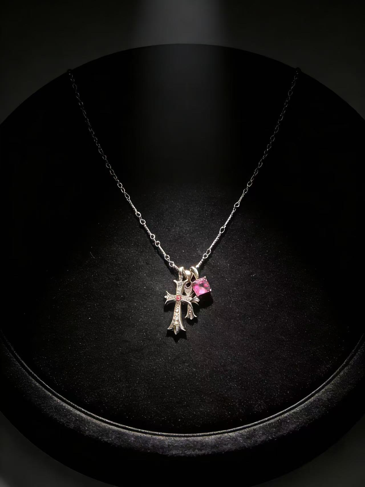 Pink Diamond Cross Note