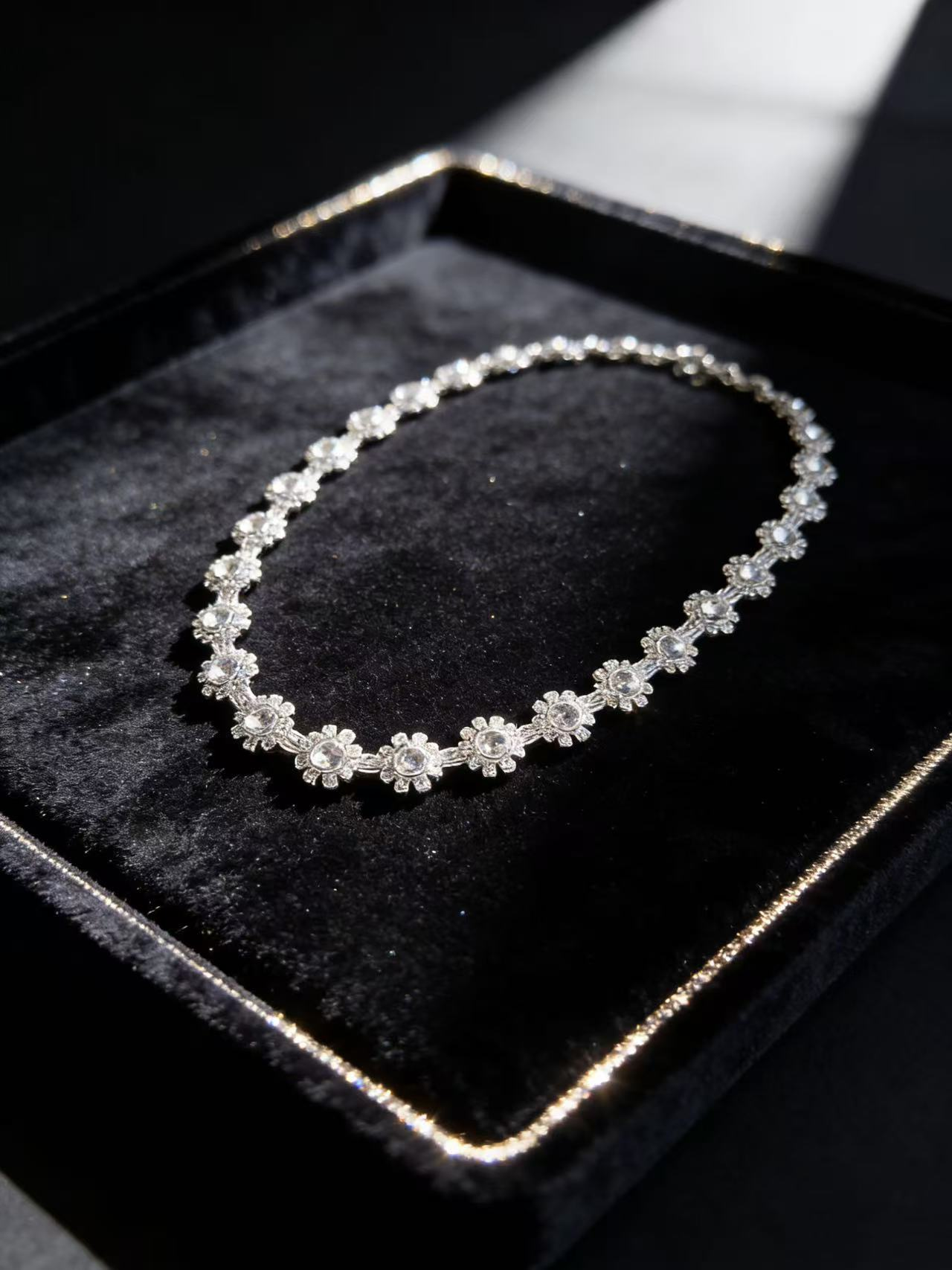 Diamond Halo Choker