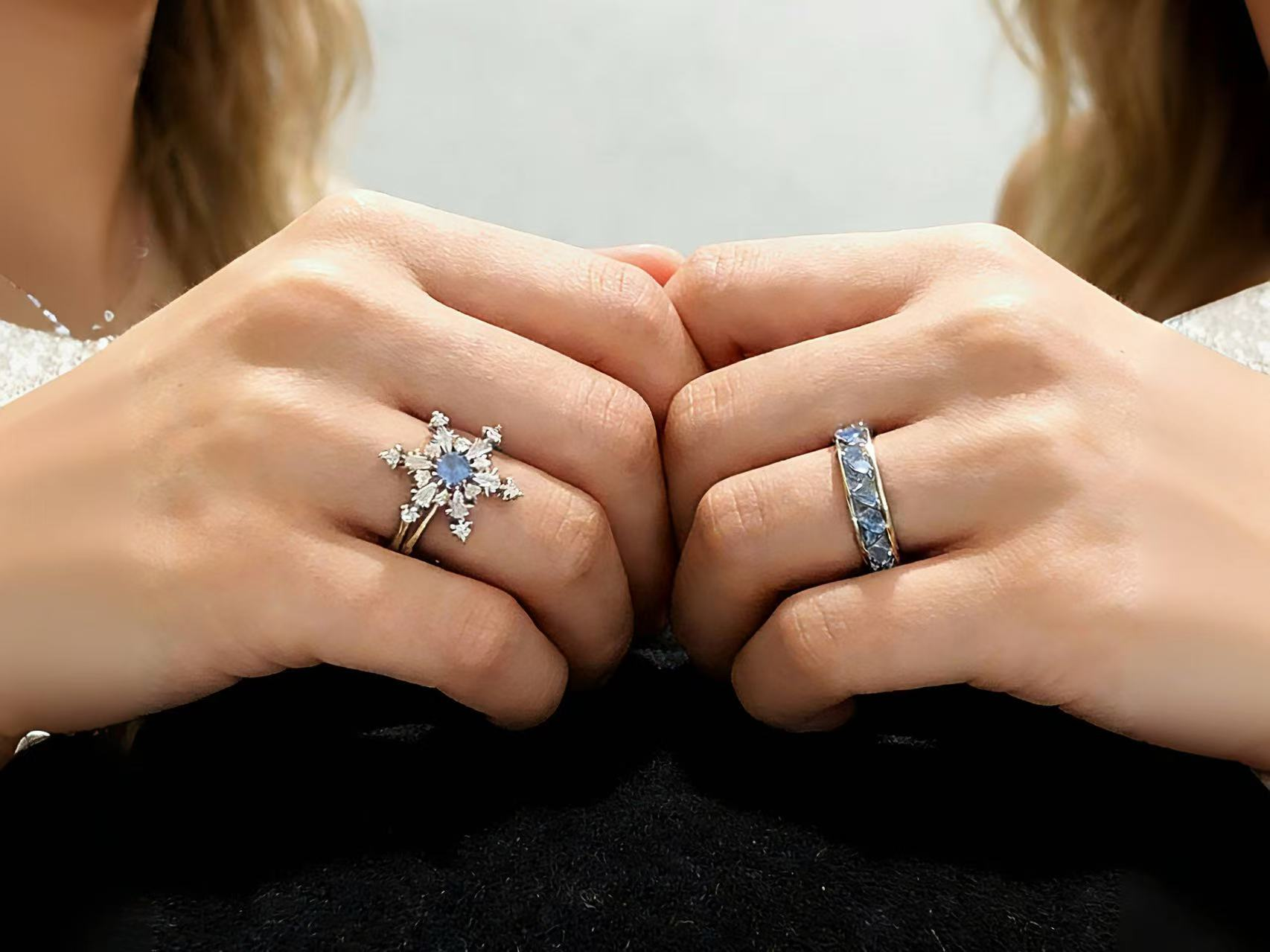 First Snow Diamond Ring Set