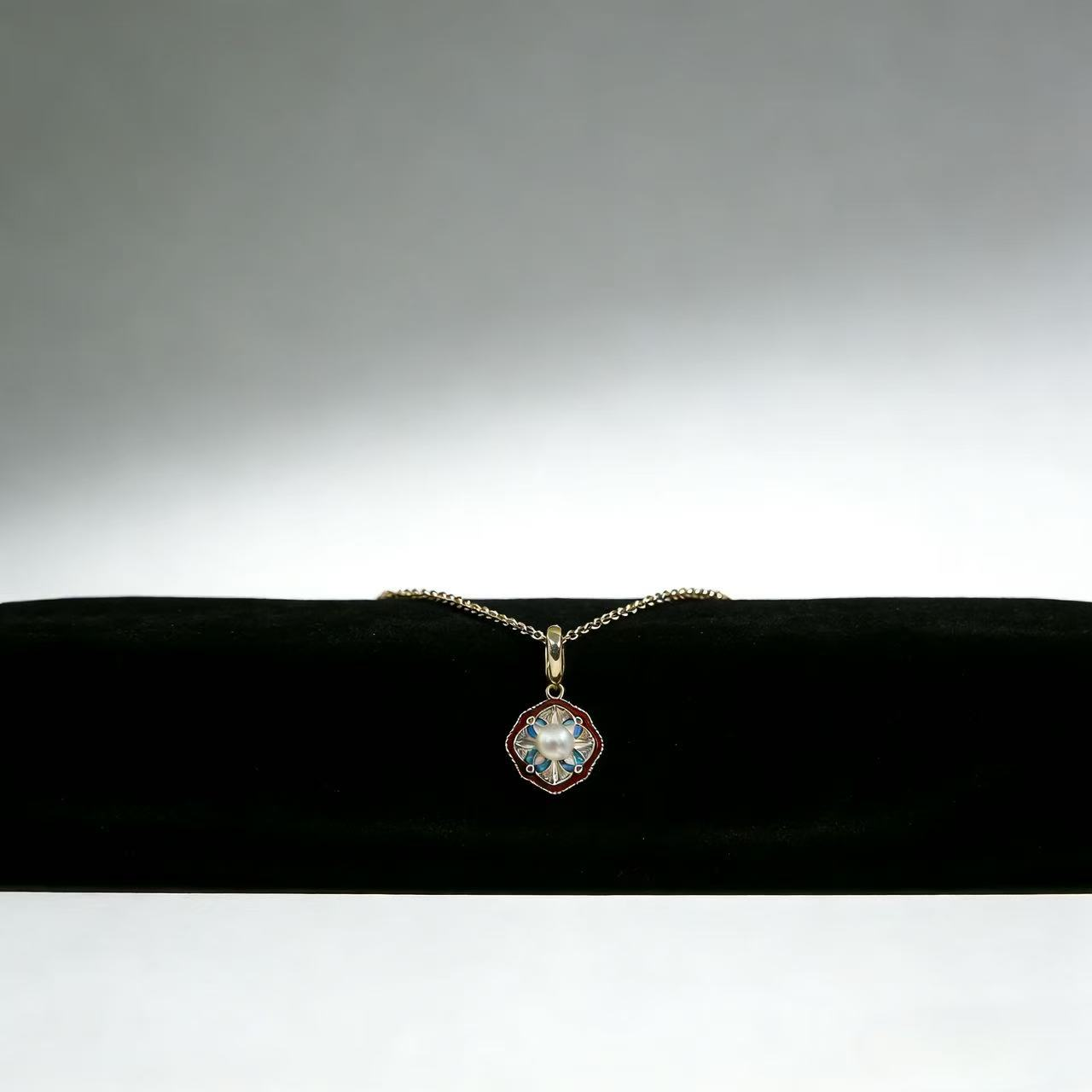 Iridescent Coin Choker