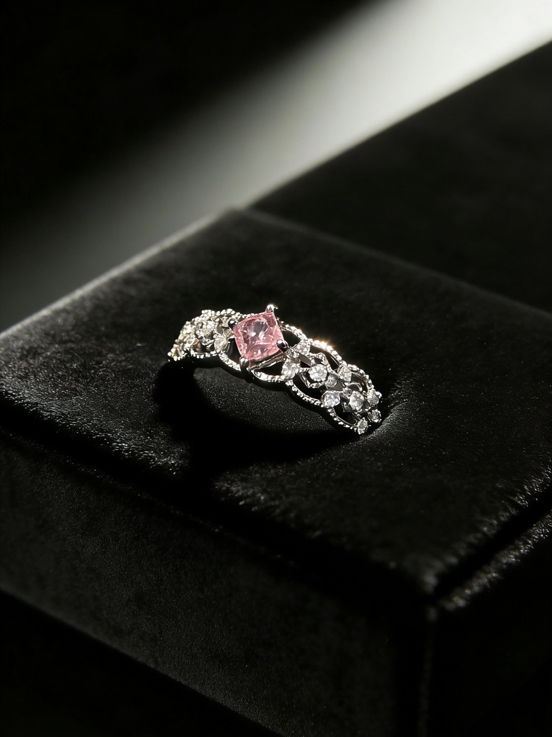 Pink Butterfly Wing Ring