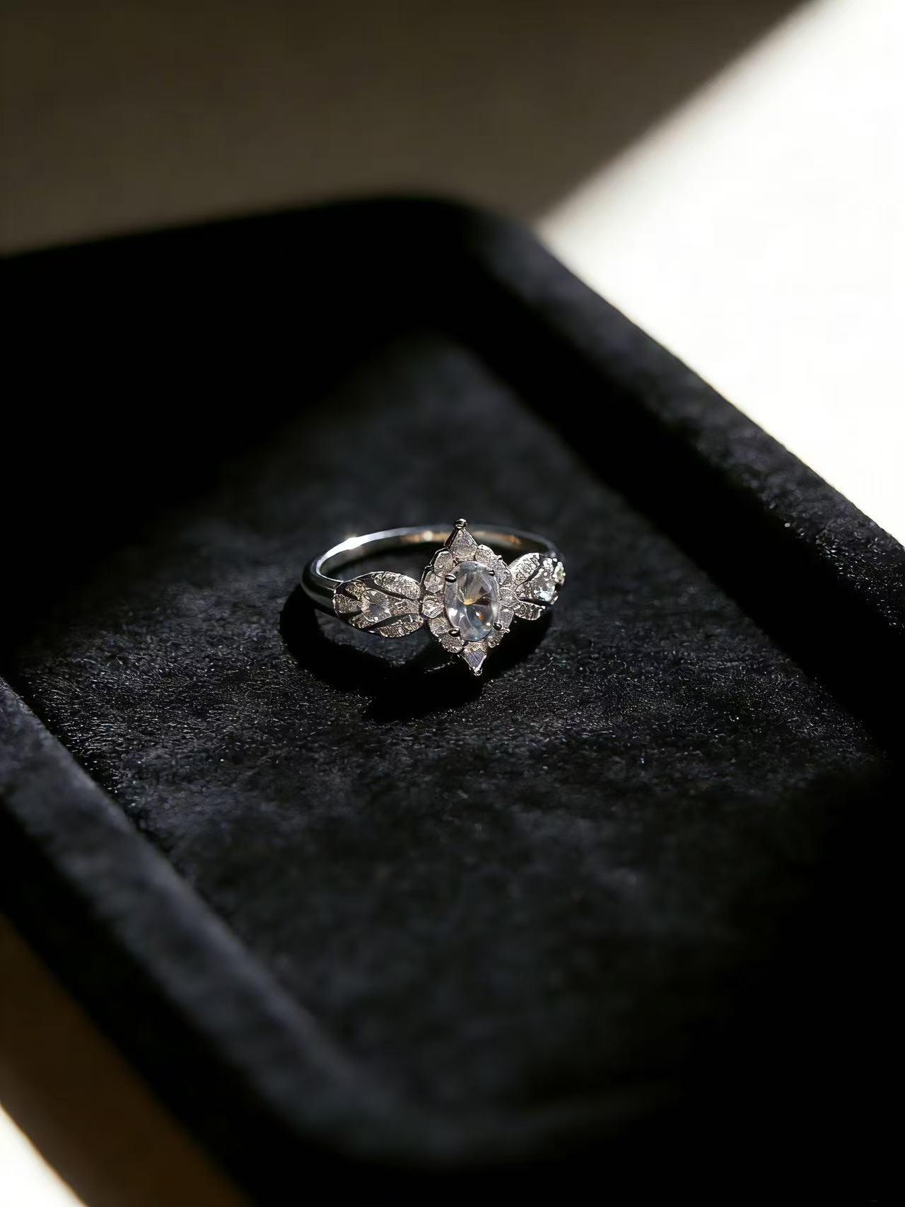 Lavender Moon Oval Ring