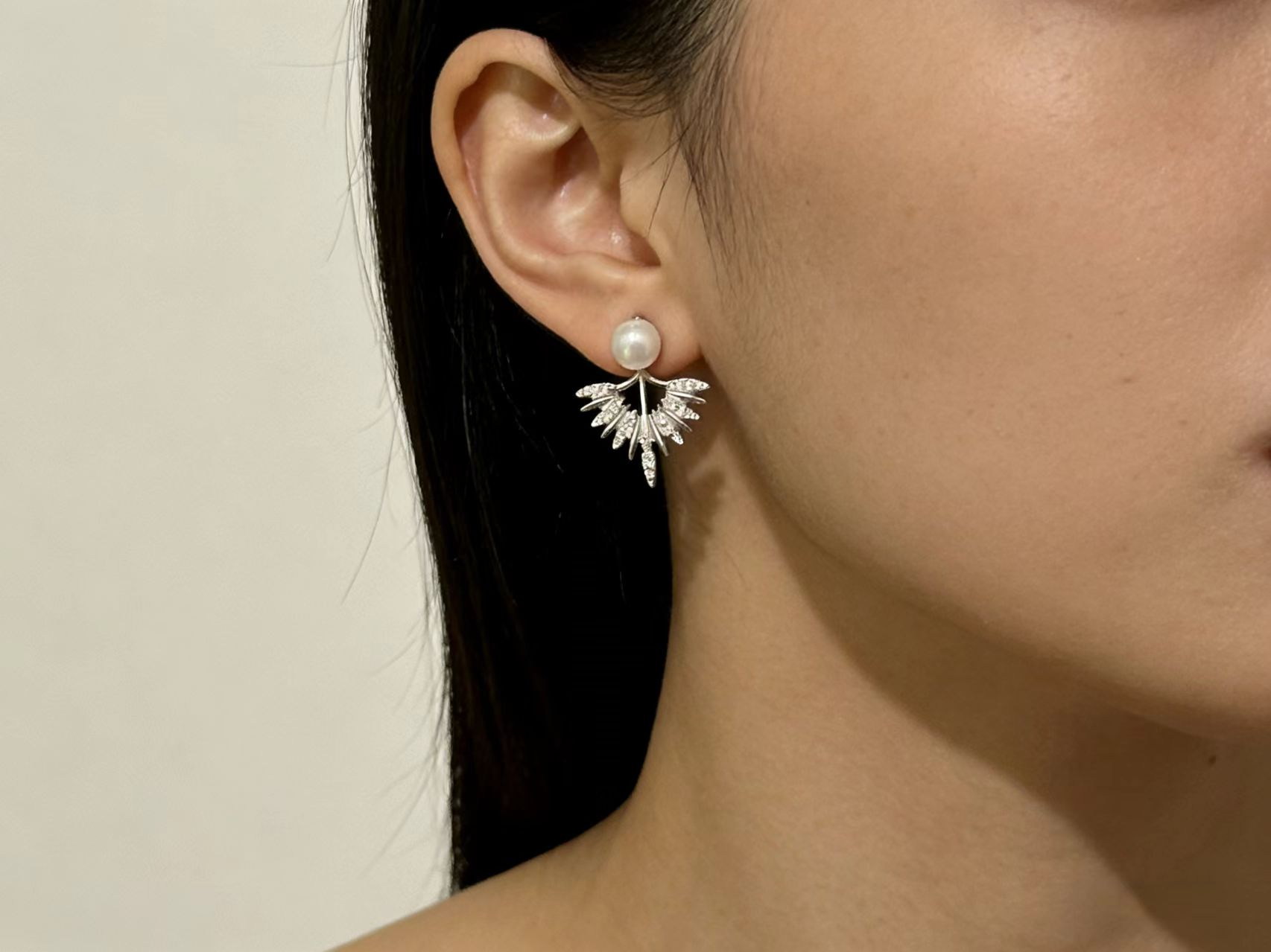 Butterfly Pearl Perch Studs