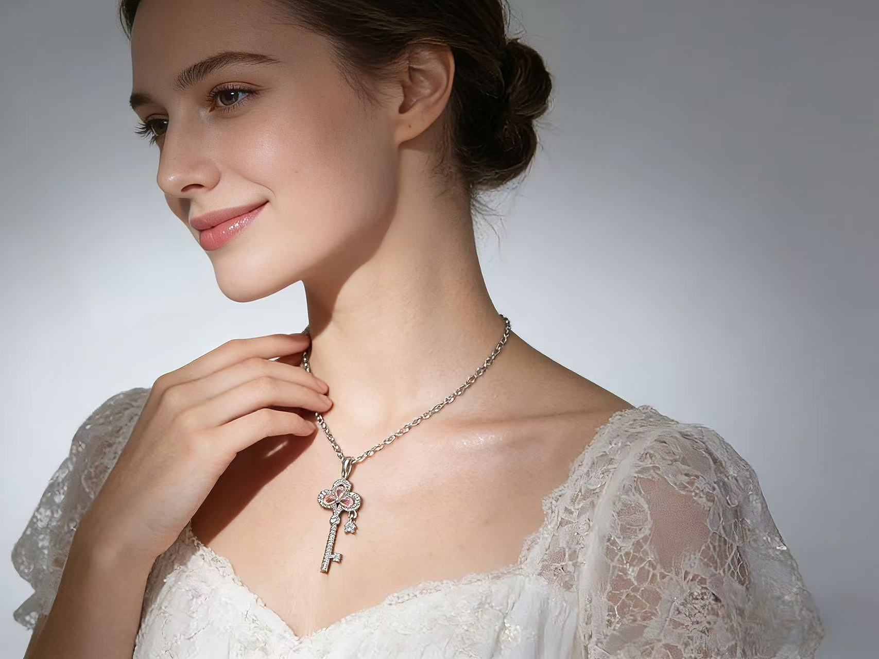 Pink Key Heart Opener