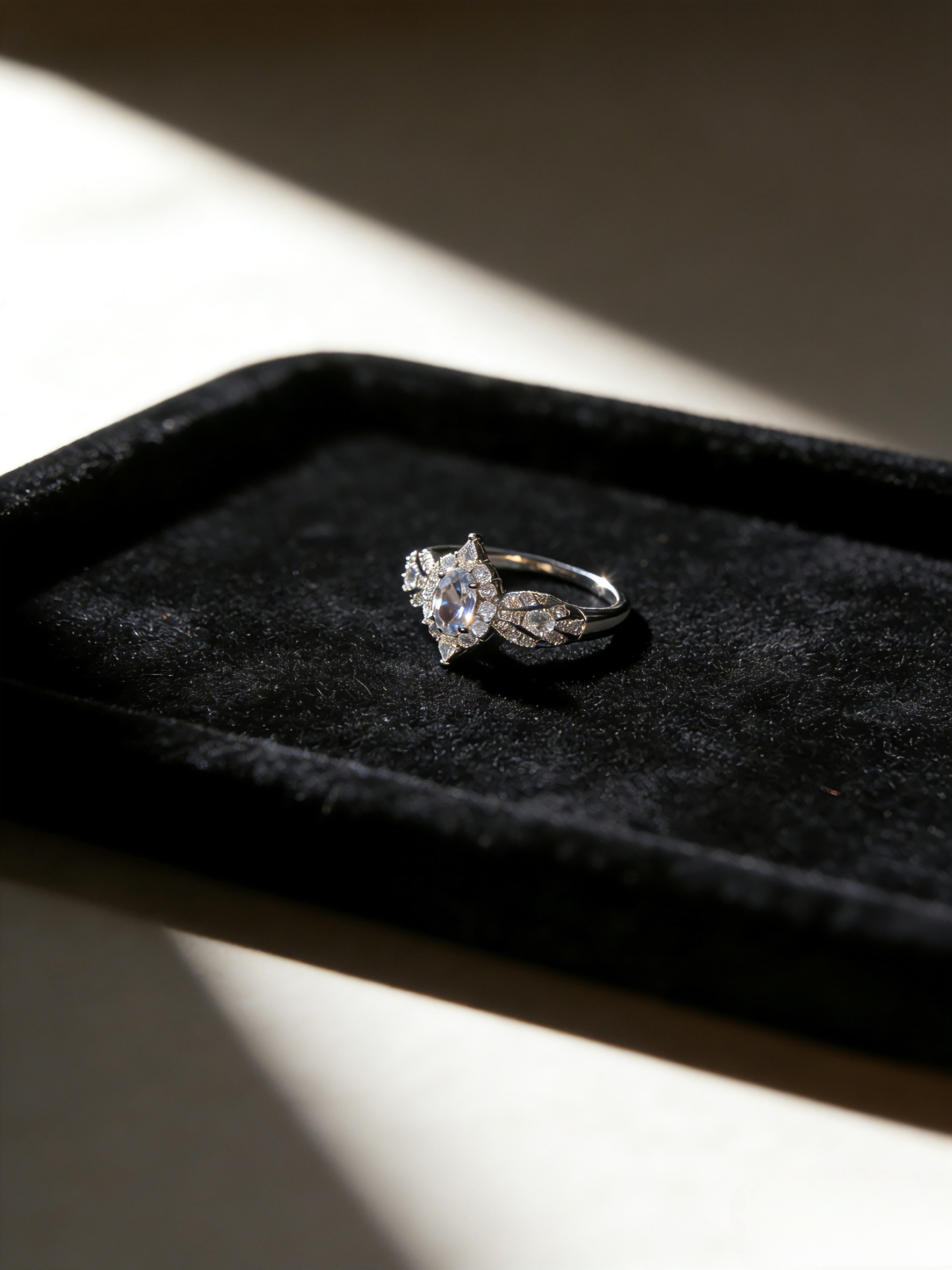 Lavender Moon Oval Ring