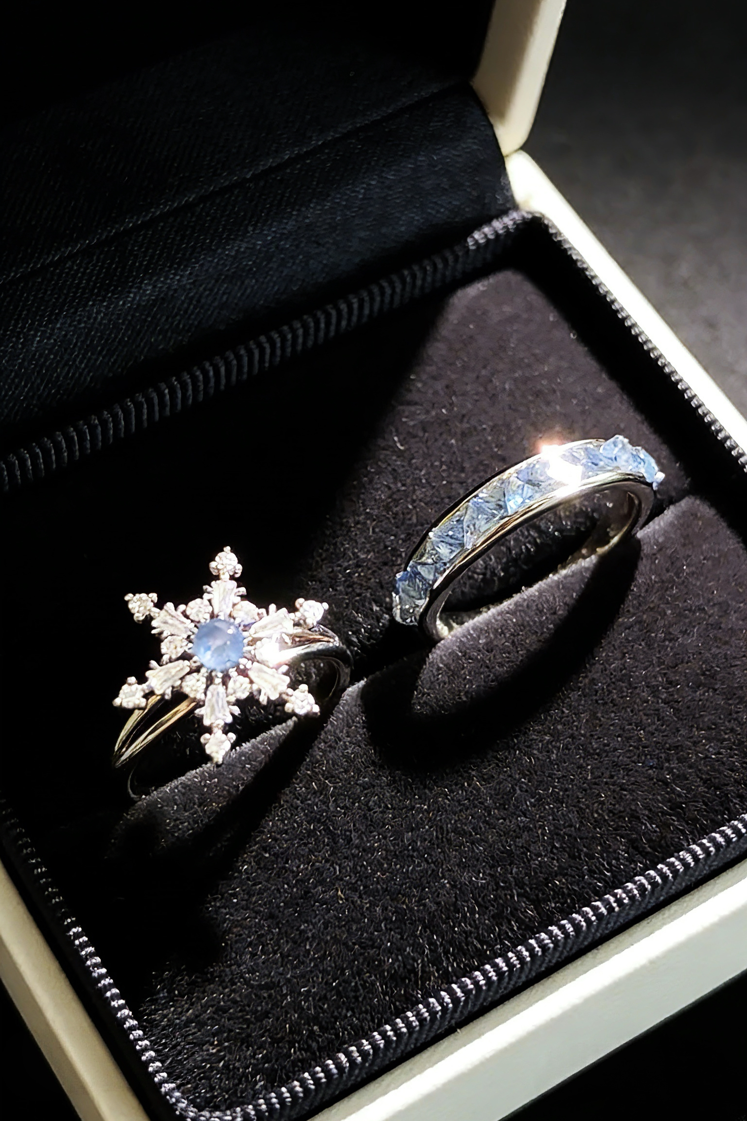 First Snow Diamond Ring Set