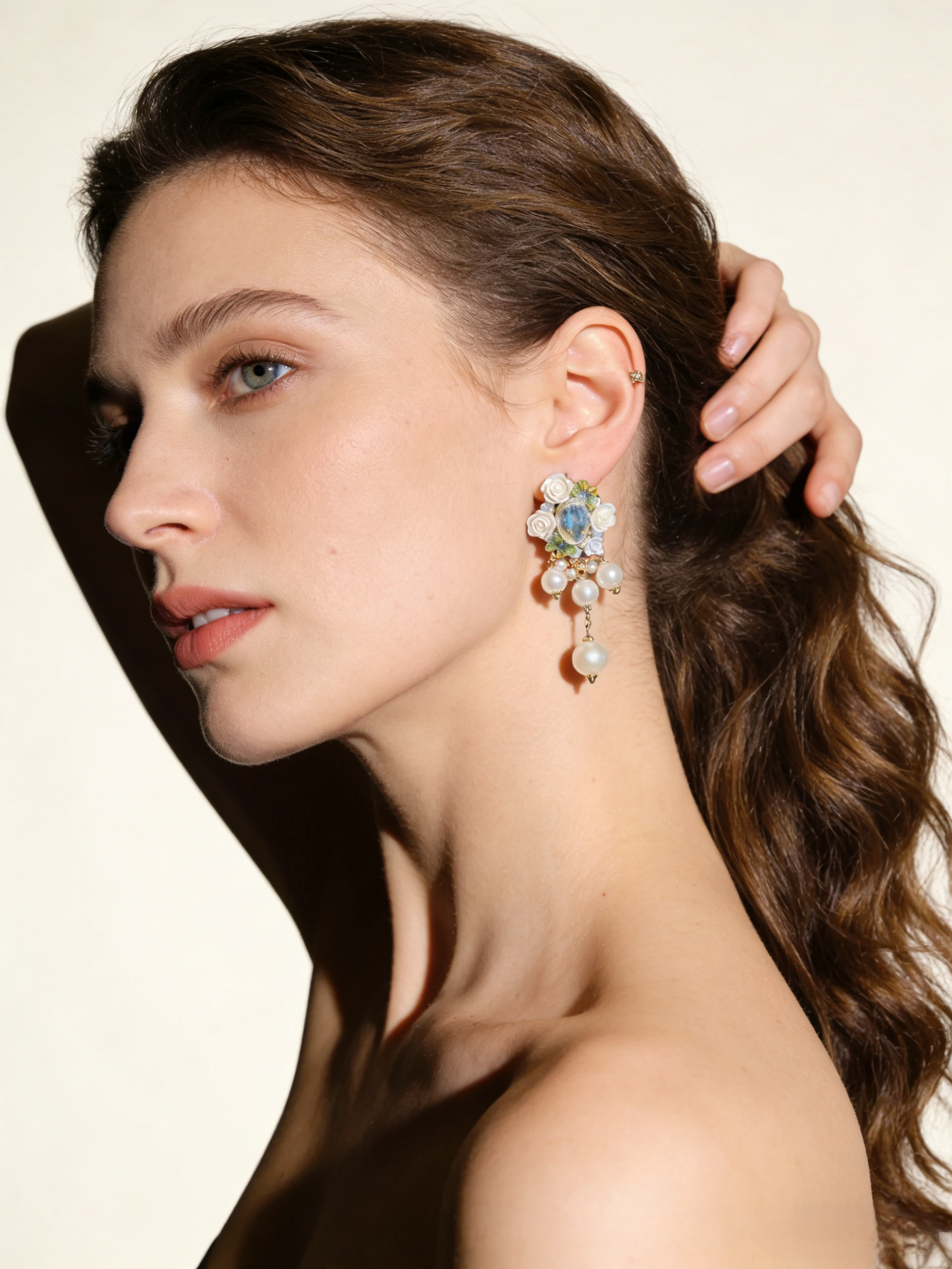 Bloom & Pearl Drop Earrings