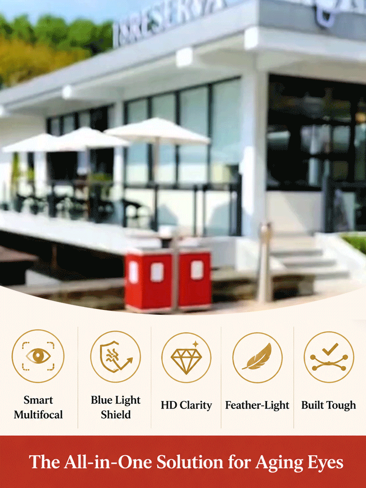 Smart Zoom Anti-Blue Light Anti-Fatigue HD Reading Glasses