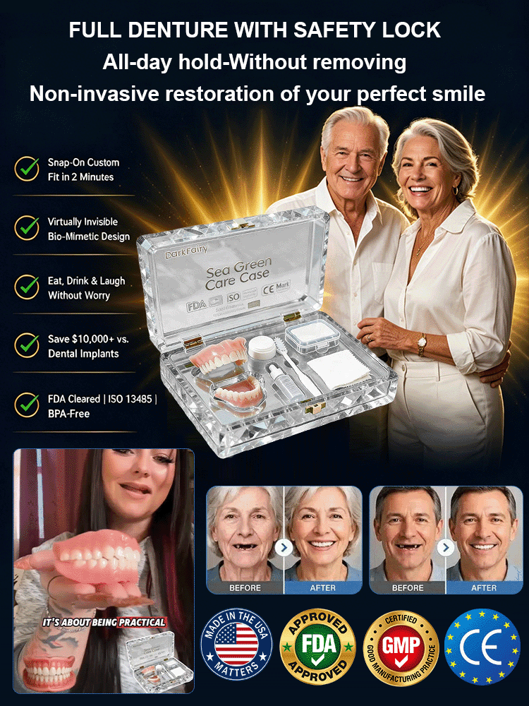 【Recreate the Bite Feeling of Being 20】Confident Smile Luxury Denture Set
