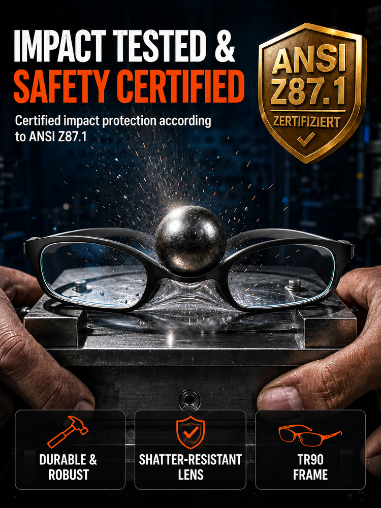 Multifocal Ultra-Light Sports Reading Glasses for Day and Night Use