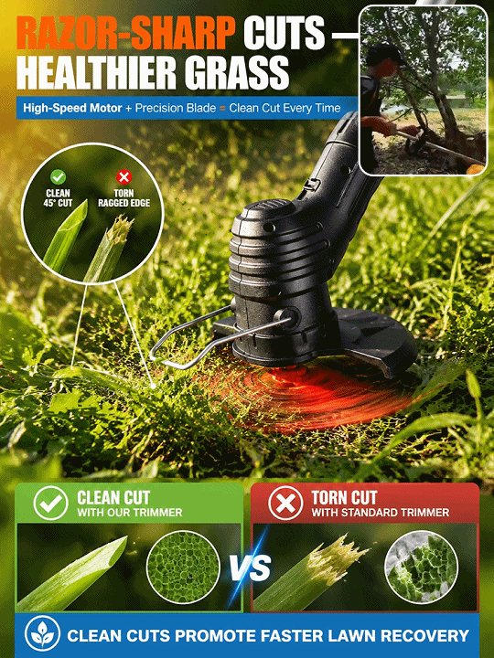 Foldable Rechargeable Garden Lawn Mower