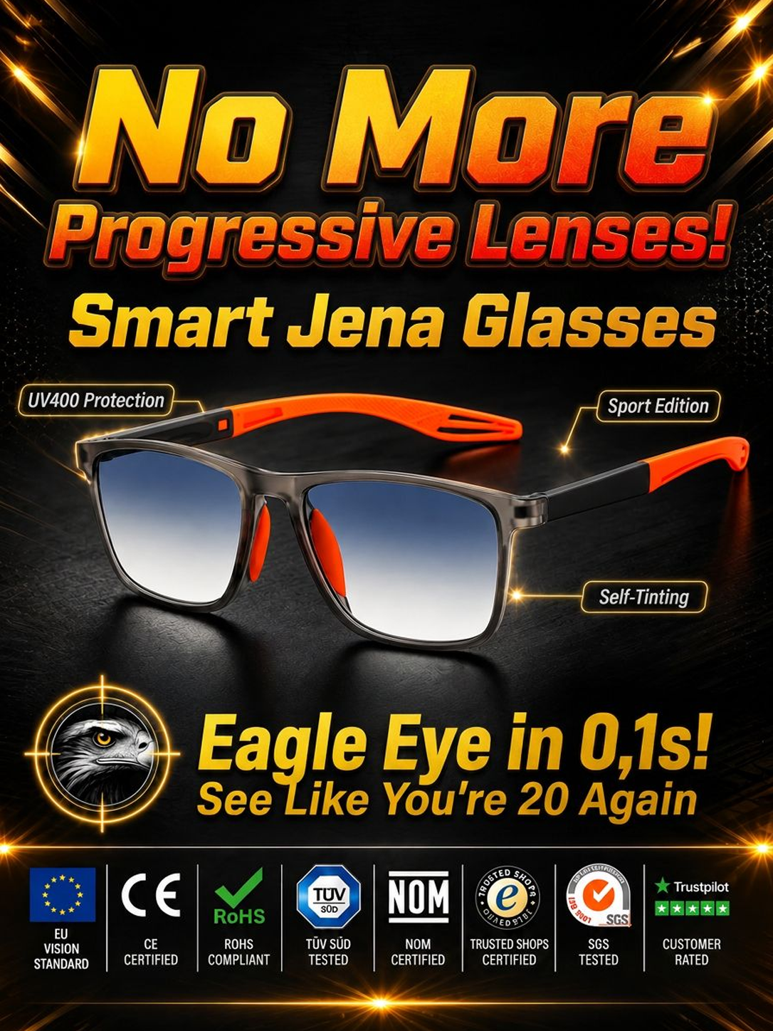 Multifocal Ultra-Light Sports Reading Glasses for Day and Night Use