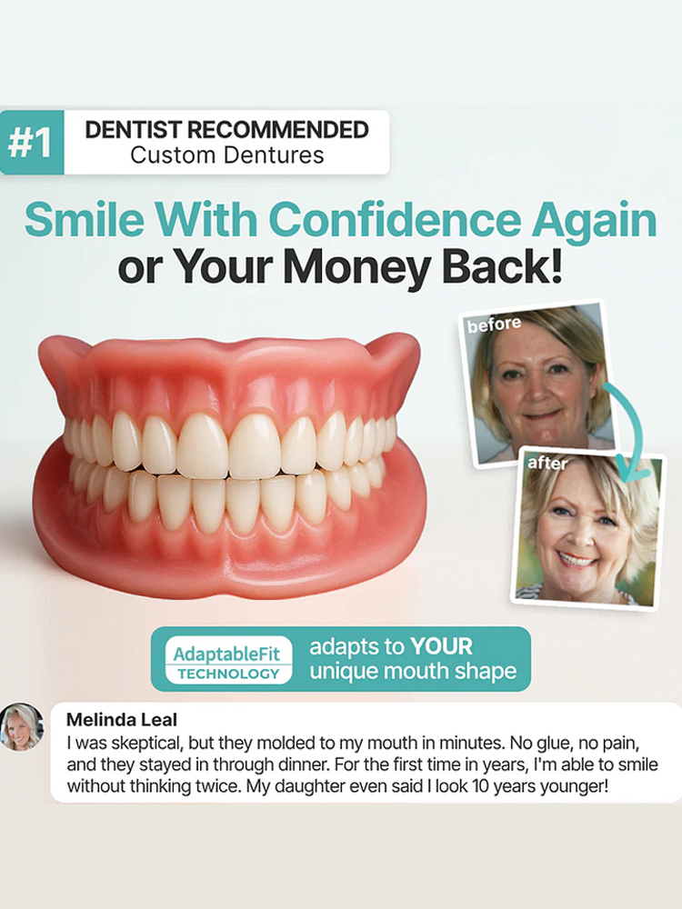 【Selling Out Across North American Dentistry!】TrueEase™ Custom Invisible Dentures for Missing Teeth