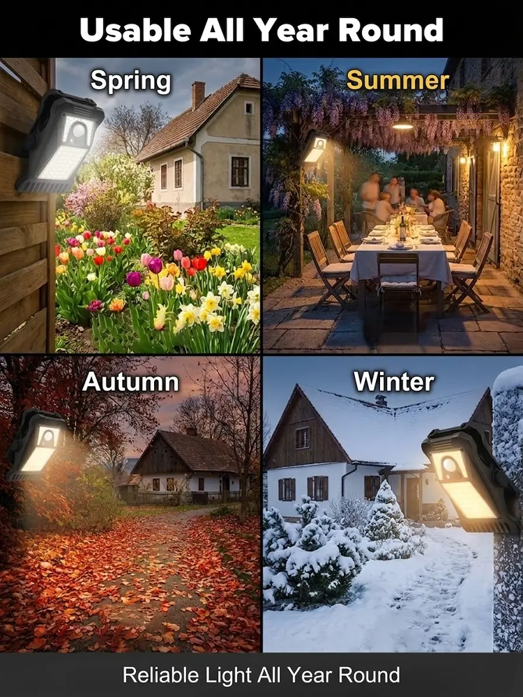【Zero Electricity Bill All Year Round】Solar Sensor Courtyard Clip Light