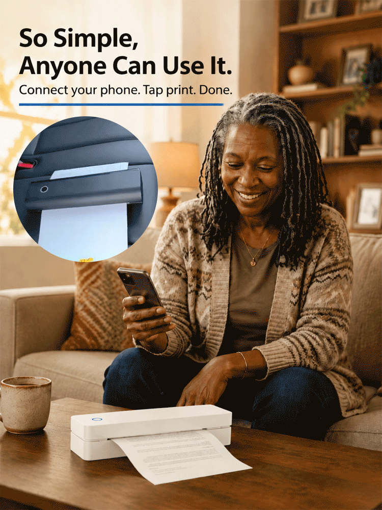 Bluetooth Portable Inkless Printer