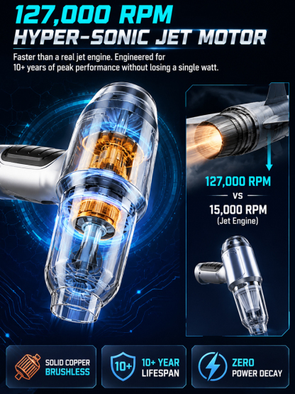 New powerful handheld vacuum cleaner