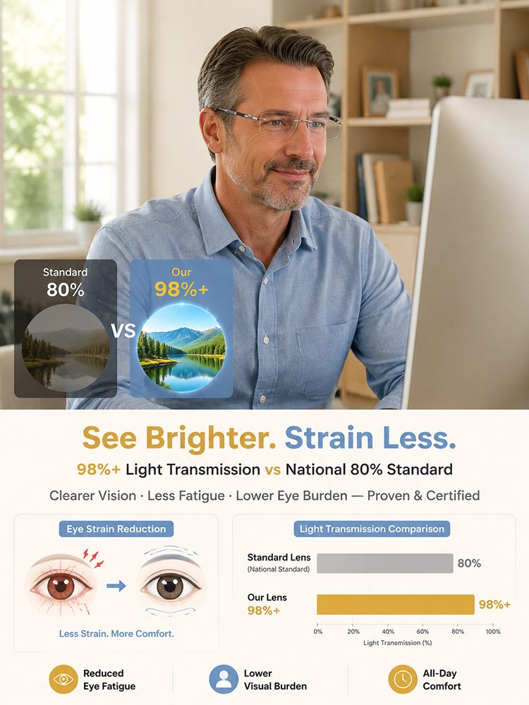 Frameless Business-Style High-Definition Reading Glasses