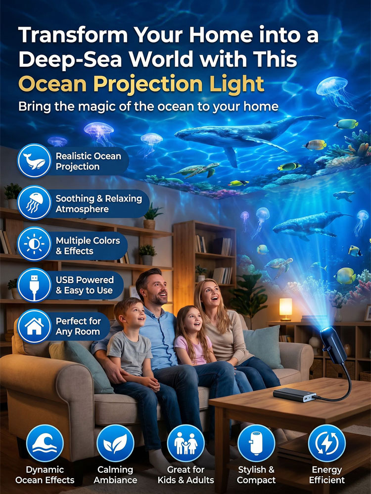 Starry Ocean Moon Lamp