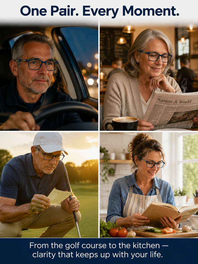 New stylish anti-blue light reading glasses, unisex presbyopic glasses.