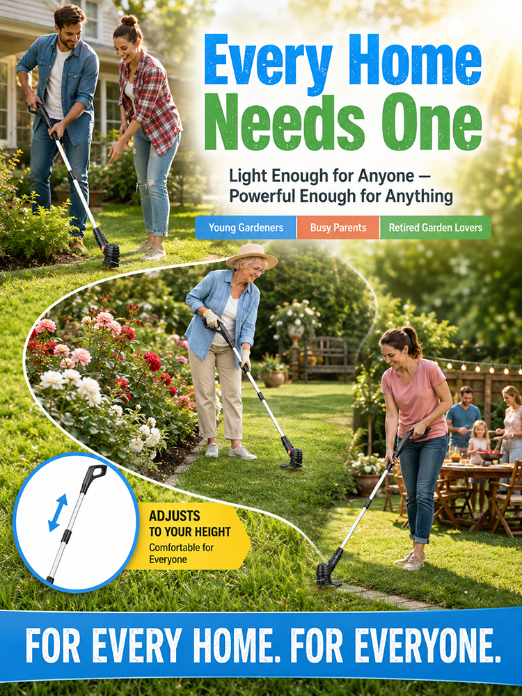 Foldable Rechargeable Garden Lawn Mower