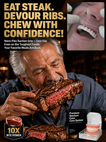 Denture accessory set for a comfortable fit
