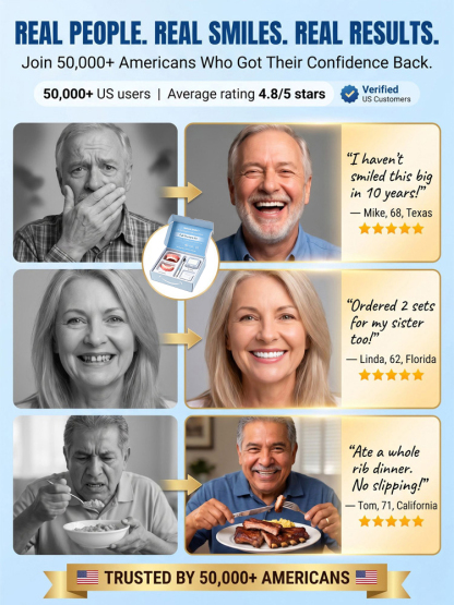 [Eternal Smile] Strongly Adsorptive Medical Full-Coverage Dentures