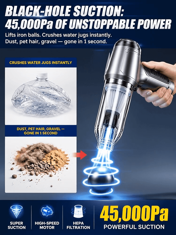 New powerful handheld vacuum cleaner