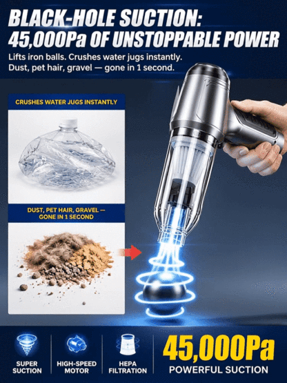 New powerful handheld vacuum cleaner