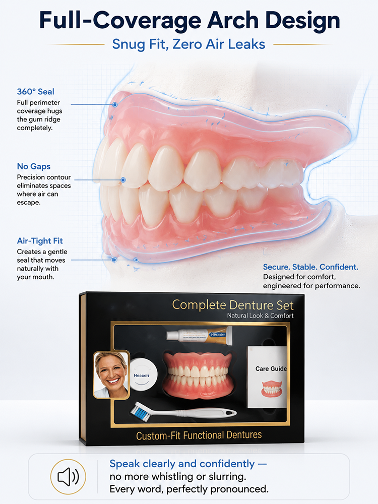 [Master of Oral Transformation] Get a Complete Set of Full-Mouth Dentures for a Perfect Smile