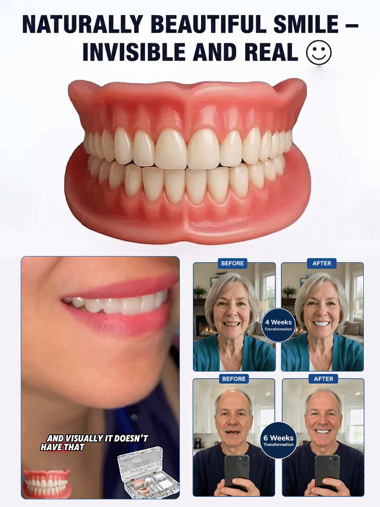 【Recreate the Bite Feeling of Being 20】Confident Smile Luxury Denture Set
